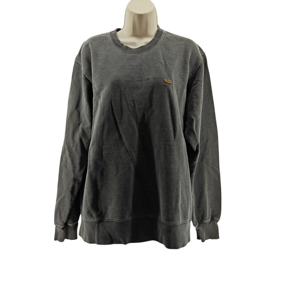 Supreme Grey Signature Box Logo-Crew Neck Pullover Mens Large